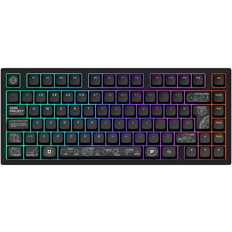 Dark Project ALU81A Terra Nova Gaming-Tastatur, ISO, Schwarz