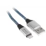 Lightning-Kabel Tracer TRAKBK46269 1 m Schwarz Blau Silber