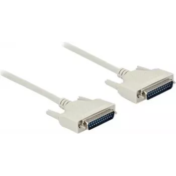 DeLOCK 86908 Serielles Kabel Beige 0,5 m D-Sub 25 Pin