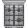 Gorenje GKS5C71XF freistehender Herd mit Backofen Silber