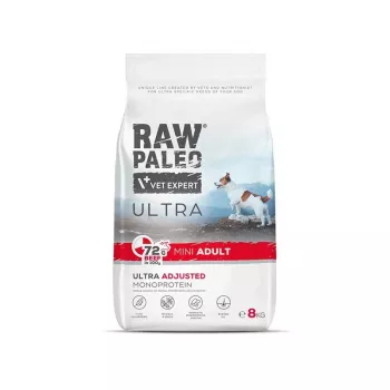 VET EXPERT RAW PALEO Ultra Mini Adult Beef - Trockenfutter für Hunde - 8 kg