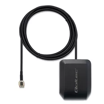 GPS/GLONASS-Antenne QOLTEC Modell 57055 mit Magnetfuß, 28 dB Verstärkung