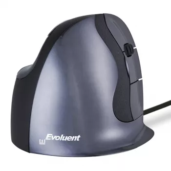 Evoluent VerticalMaus D Medium - Maus - Ergonomisch - Laser - 6 Tasten - Kabelgebunden - USB