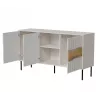 Kommode Cama Meble INSERTO 3D 143,5×40×80 cm — Kaschmir-Finish mit LED