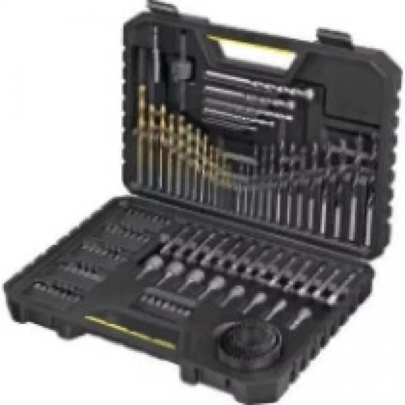 Bohrer-Set Stanley STA7205-XJ 100 Stück für Mauerwerk, Metall, Holz