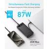 Tragbares Ladegerät Anker A1383011 — 20000 mAh, 1× USB-A + 1× USB-C, gesamt 3,6 A, schwarz