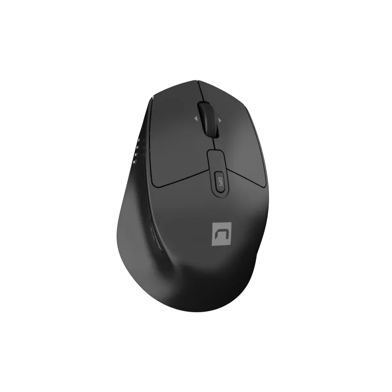 Kabellose Maus NATEC KITE NMY-2347, bis zu 4000 DPI, leise Klicks, neigbares Scrollrad, schwarz