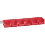 Aufbewahrungsbox allit 457060 — Maße 615×165×75 mm, rot, 1 Stk.