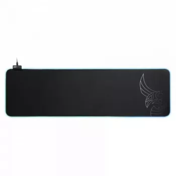 L33T Gaming 160406 Asar Bardagi XXL RGB Gaming-Mauspad, schnelle Oberfläche. 920 x 294 x 3 mm, Schwarz