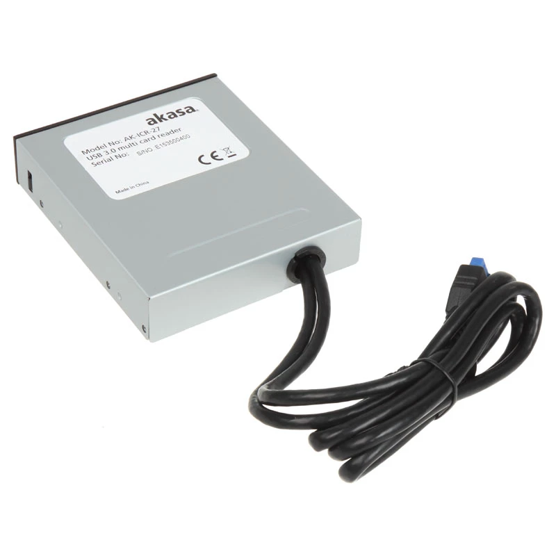 Akasa AK-ICR-27 Kartenleser USB 3.2 Gen 1 (3.1 Gen 1) Intern Schwarz, Grau