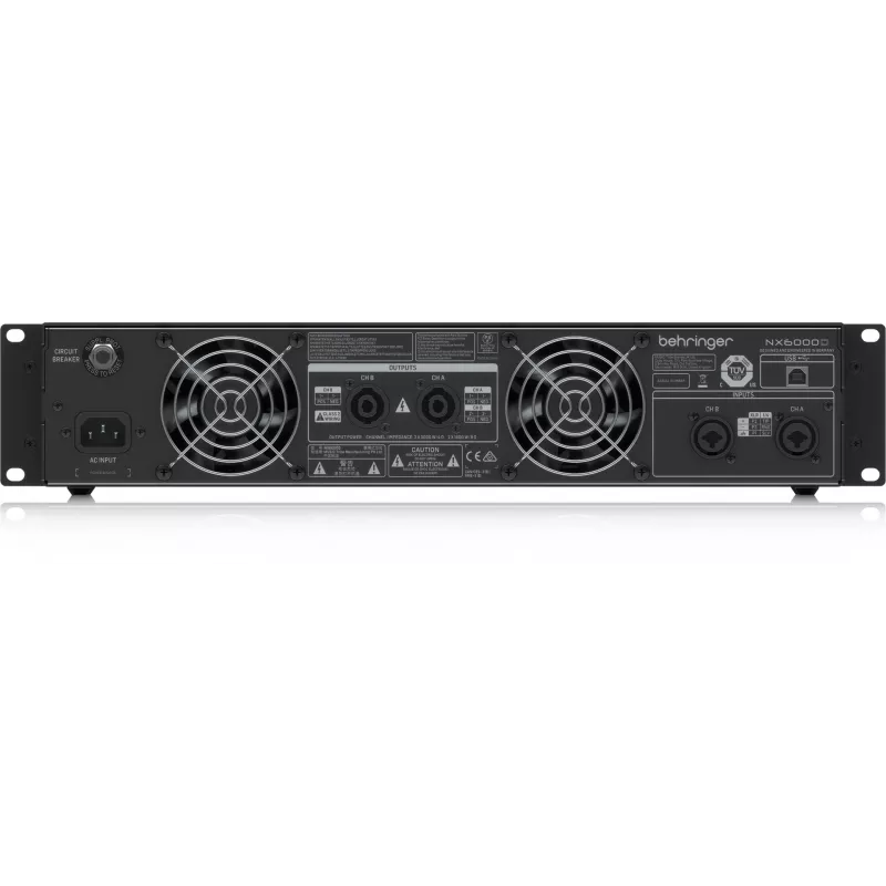 Behringer NX6000D Audio-Verstärker 2.0 Kanäle Home Schwarz