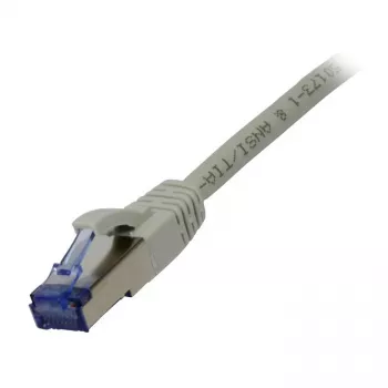 Patchkabel RJ45 - CAT6A 500MHz - 1,5m - grau - S-STP(S/FTP) - komponentengeprüft (GHMT zertifiziert) - AW