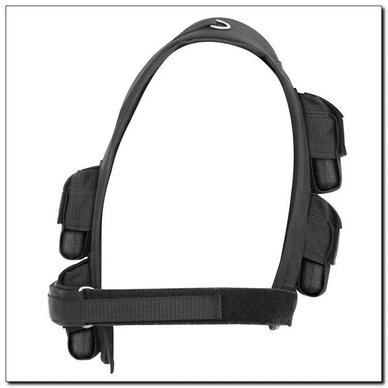 HMS Fitness KTO16 Gewichtsweste Stahl Schwarz