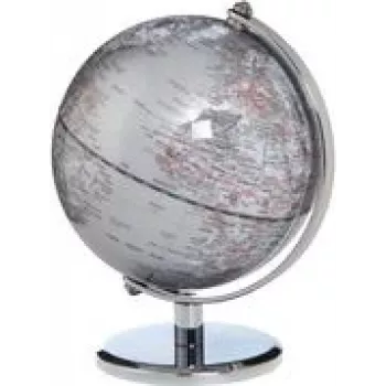 TROIKA Globus-Schlüsselring GAGARIN G1301-SISI/CH — silberfarbenes Schlüsselanhänger-Zubehör aus Metall