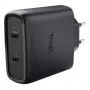 Ladegerät Trust Maxo 65W 2-Port USB-C GaN Ladegerät Schnellladen Schwarz