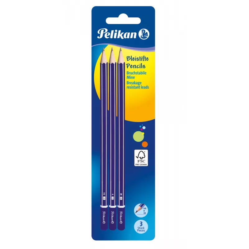 Graphitstift Pelikan 807418 Multi 3 Stück