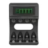 Batterieladegerät QOLTEC 50654 für Ni‑MH R03 (AAA) und R6 (AA) Akkus, 1800 mA