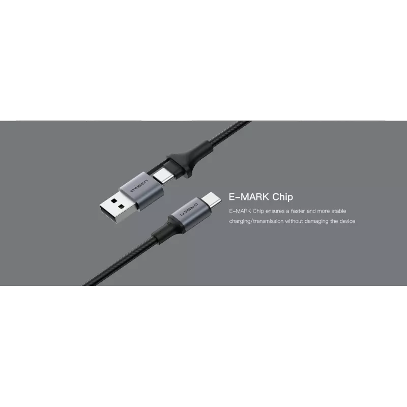 USB Type-C 2-in-1 Kabel Orsen S8, 5A, 1,5 m (Schnellladung/Daten)
