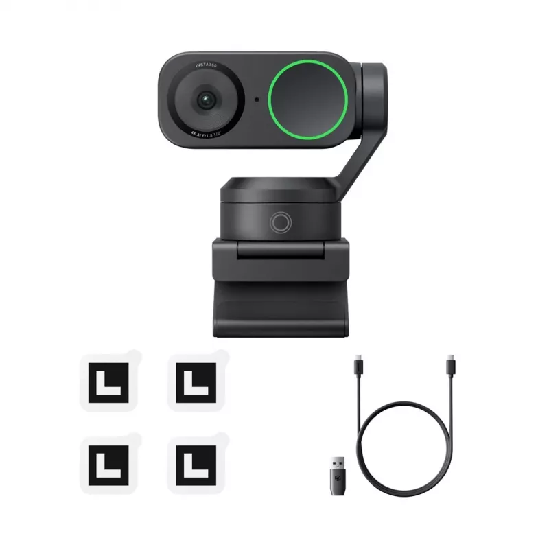 Webcam Insta360 Link 2 3840 x 2160 Pixel USB Schwarz