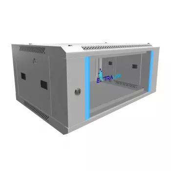 Wandmontierter Rack 4U 600x450 Grau - Extralink