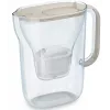 Wasserfilterkanne BRITA Style Essential 2,4 L mit 2 Ersatzkartuschen (sandfarben)