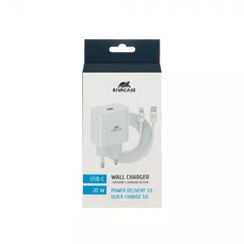 Mobile Charger WALL/WHITE PS4101 WD5 Rivacase