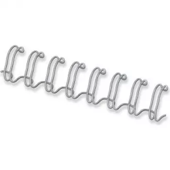 Fellowes - Bindedraht - 12 mm - 34 Ringe - A4 (210 x 297 mm) - 100 Blatt - Silber - 100 Stk. - für Fellowes Galaxy 500, Galaxy E 500, Pulsar 300, Starlet 90 (54453)