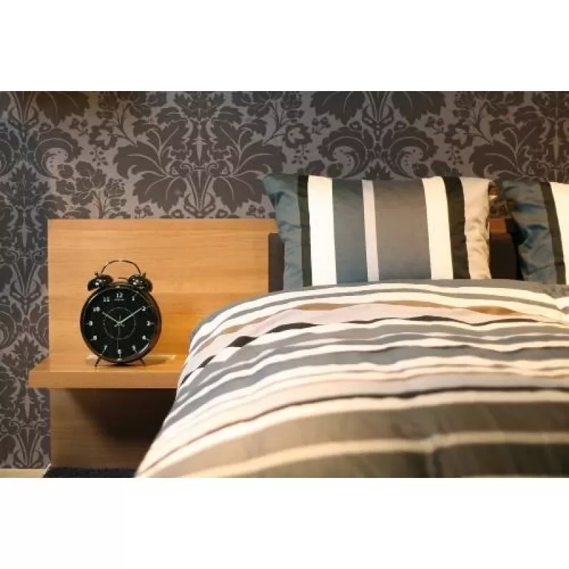 NeXtime klok 5113zw Wake Up Alarm, 23x30, Schwarz/ Turqoise