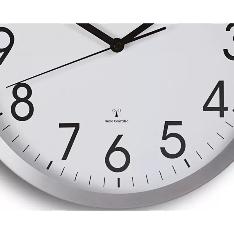 MAUL Wanduhr MAULmove - AA - 1,5 V - Aluminium - Weiß - Aluminium - Glas - 35 mm (9063008)