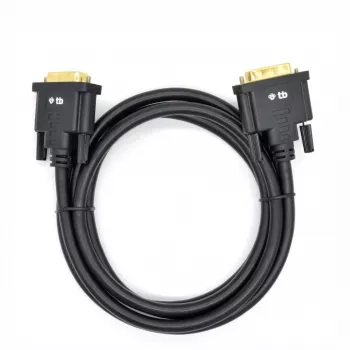 TB MM DVI 24 + 1 Kabel 1,8 m, Schwarz, Gold (AKTBXVD24DVI18B)