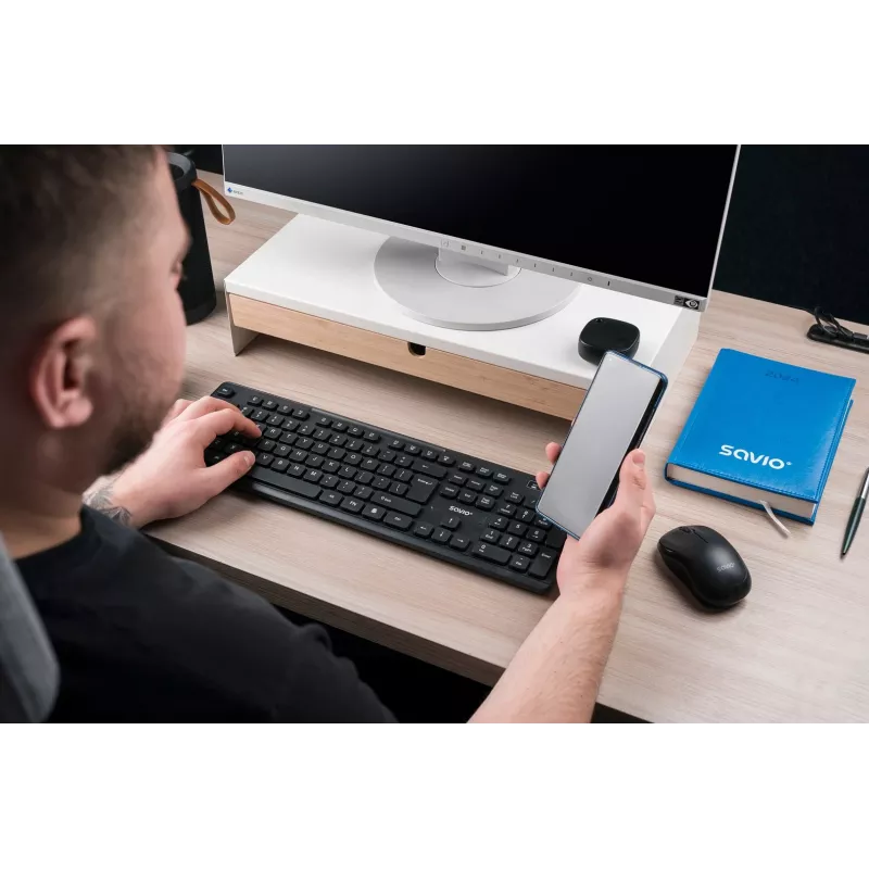 Savio KB-02 Tastatur Home/Office USB QWERTY Schwarz