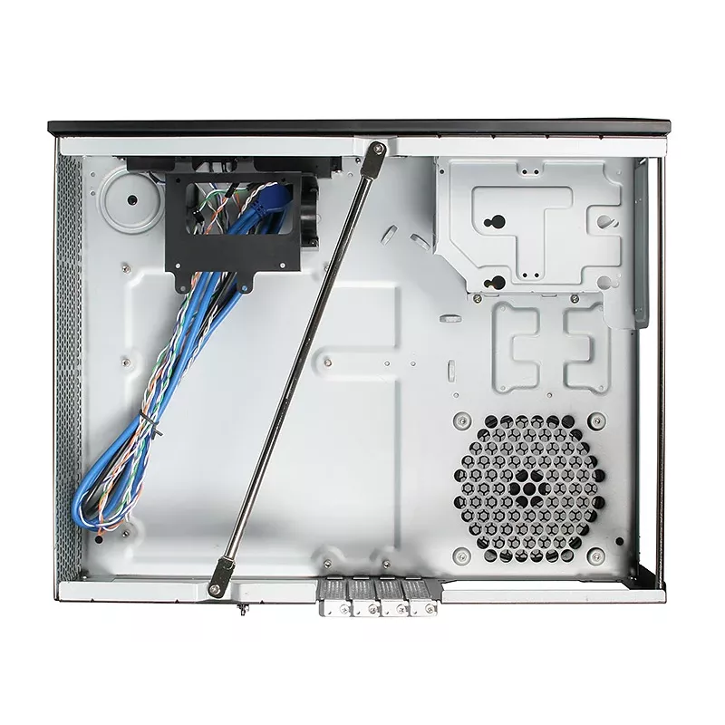 SilverStone MILO ML03 - Desktop - Mikro-ATX - ohne Netzteil (ATX / PS/2) - Schwarz - USB/Audio (SST-ML03B-R)