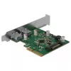Delock PCI Express x4 Karte zu 2 x externem USB 3.1 Gen 2 Typ-A Anschluss (90298)