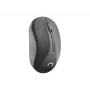 Kabellose optische Büromaus NATEC Toucan Office RF — beidhändig, 1600 DPI, 3 Tasten, Rad, grau/schwarz