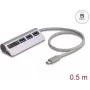DELOCK USB-Hub 3‑Port 5 Gbit/s mit SD- & microSD-Kartenleser und USB‑C-Anschluss