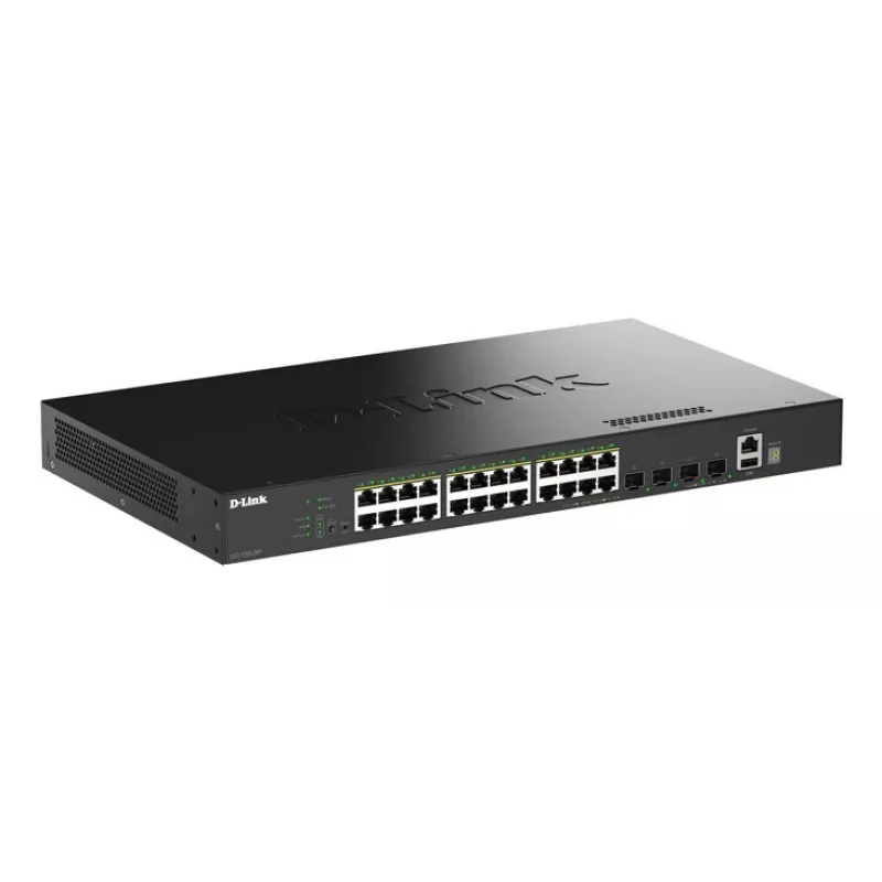 D-Link 28-Port Gigabit Stackable PoE+ Smart Managed Switch mit 4 x 10G SFP+ Ports