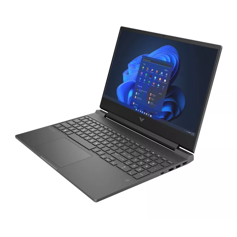 Laptop HP Victus 15-fb3040nw — 15,6 Zoll FHD 144Hz, AMD Ryzen 7 7445HS, 16GB DDR4 3200MHz, 512GB SSD, NVIDIA GeForce RTX 4050 6GB, FreeDOS, Tastatur Englisch