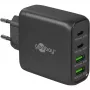 Goobay 64817 Ladegerät für Mobilgeräte Kopfhörer - Smartphone - Tablet Schwarz AC Schnellladen Innenbereich (64817)