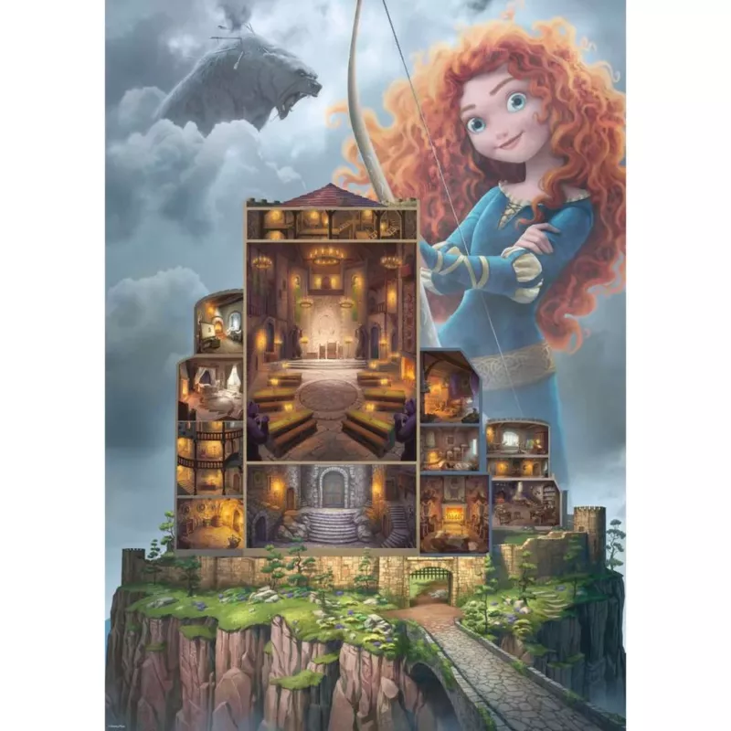 Jigsaw Puzzle Ravensburger Disney Castles Merida 1000 Teile