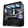 PC-Gehäuse CHRONIX V2 Mid Tower ARGB Lüfter x3 schwarz