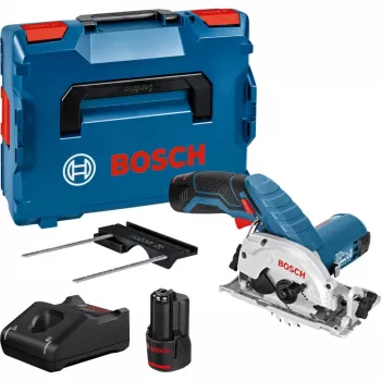 Akku-Handkreissäge GKS 12V-26 Professional, 12 Volt (Blau/Schwarz, 2x Lithium-Ionen-Akku 3,0Ah, in L-BOXX)