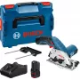 Akku-Handkreissäge GKS 12V-26 Professional, 12 Volt (Blau/Schwarz, 2x Lithium-Ionen-Akku 3,0Ah, in L-BOXX)