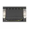 DELOCK Blank Panel 6-Port für Keystone RJ‑Module, schwarz, Metall, für Tisch-/Wand-/Hutschienenmontage