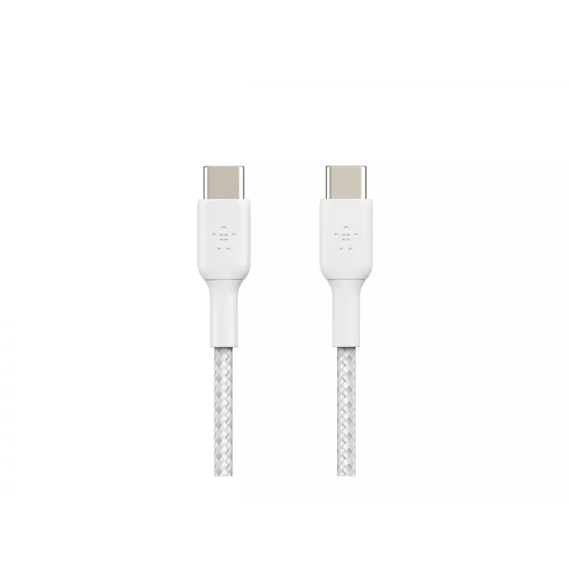 Belkin BOOST CHARGE - USB-Kabel - 24-polig USB-C (M) zu 24-polig USB-C (M) - USB 2.0 - 2 m - Weiß