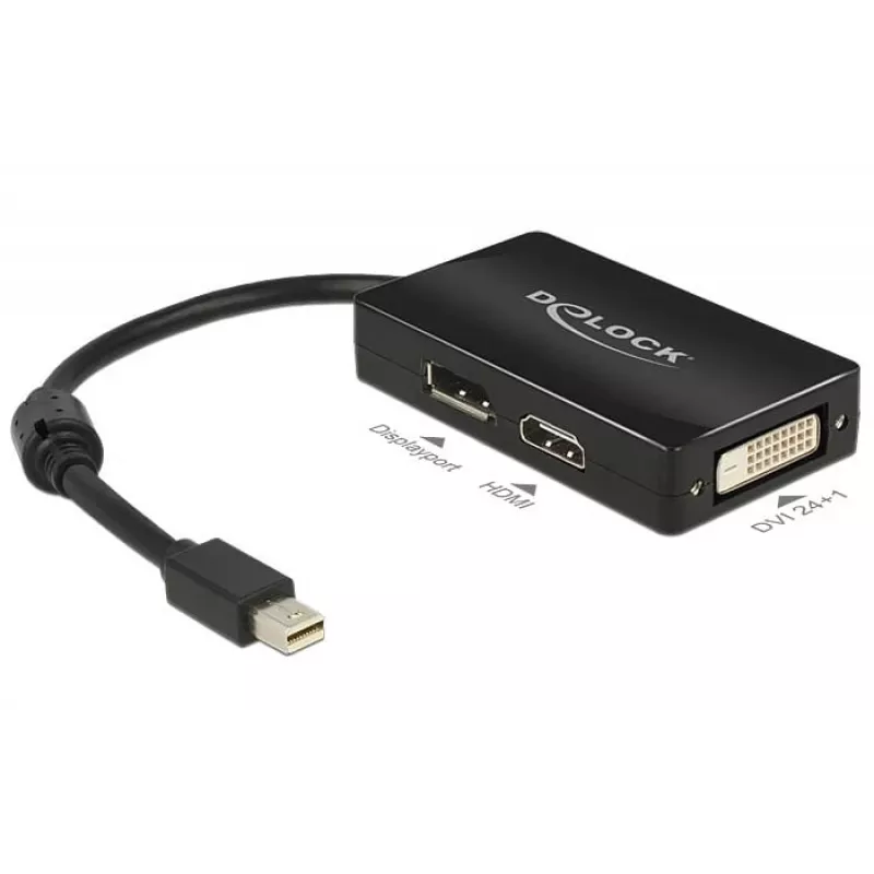 Kabel DeLOCK 0,16m DisplayPort HDMI DVI Mini DisplayPort
