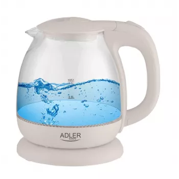 Elektrischer Wasserkocher Adler AD 1283C 1 L 900 W Creme