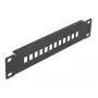 Glasfaser-Patchpanel DeLOCK 10 Zoll 12 Port SC Simplex LC Duplex 1U schwarz