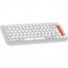 Logitech POP Icon Keys - Tastatur - Kabellos - Bluetooth LE - QWERTY - US International - Off White, Orange (920-013072)
