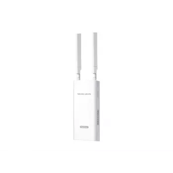 WLAN-Router TP-LINK MB118-4G — 4G LTE, Single-Band 2,4 GHz, Wi‑Fi 4 (802.11n), 300 Mbit/s, Fast Ethernet, 4 externe Antennen, weiß