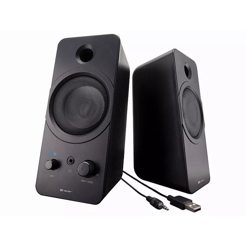 Desktop 2.0 TRACER Mark Lautsprecher 12 W, USB-Stromversorgung, Bluetooth, 2‑Wege, 2 Treiber, Schwarz